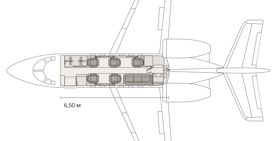 аренда частного самолета Beechcraft Hawker 750